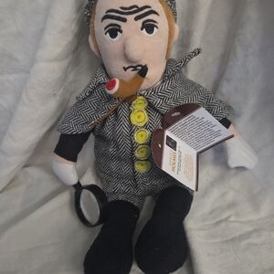New Little Thinkers Plush UnEmployed Philosophers Sherlock Holmes NWT